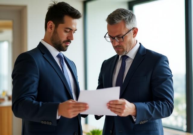 Reunión de consultoría legal para redacción de contratos